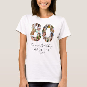 It's My 80th Birthday Personalised Photo T-Shirt