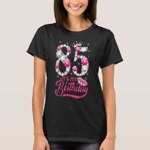 It's My 85th Birthday Queen 85 Years Old Shoes Cro T-Shirt
