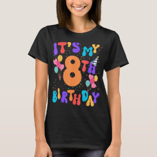 It's My 8th Birthday 8 Years Old Birthday Decorati T-Shirt
