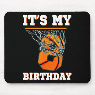 It's My 8th Birthday Bysketbyll Boy Party 8 Years  Mouse Pad