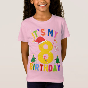 It's My 8th Birthday Christmas 8 Birthday Xmas Old T-Shirt