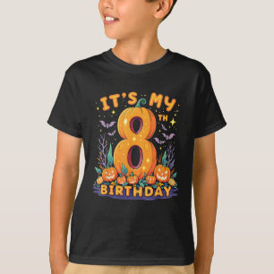 It's My 8th Birthday Party 8 Year Old Kids T-Shirt