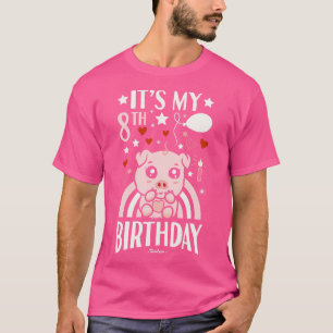 Its My 8th Birthday Pig T-Shirt