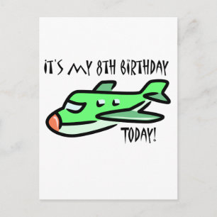It's My 8th Birthday Today Postcard