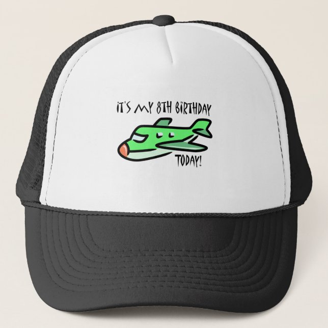 It's My 8th Birthday Today Trucker Hat (Front)