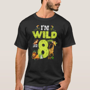It's My 8th Birthday Zoo Theme Birthday Safari Jun T-Shirt