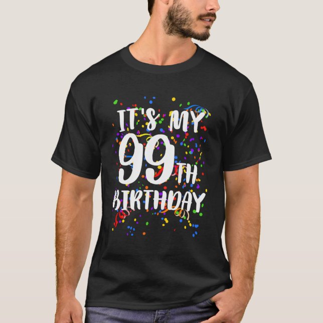 Its My 99Th Happy T-Shirt (Front)