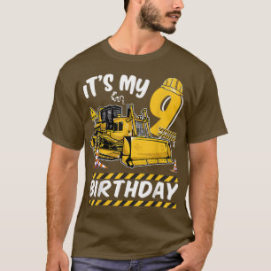 It's my 9 th Birthday Excavator - Kids Constructio T-Shirt