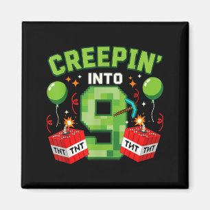 Its My 9th Birthday Boy Gamer Creepin’ Into 9 Game Magnet