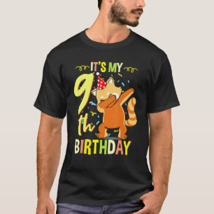 Its My 9th Birthday Dabbing Red Panda T-Shirt