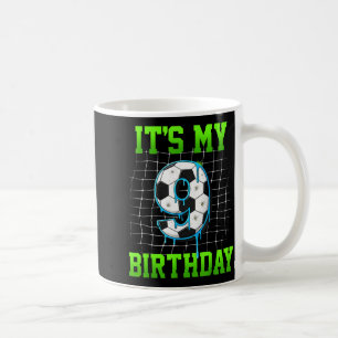 Its My 9th Birthday Funny Soccer Birthday Boy 9 Ye Coffee Mug