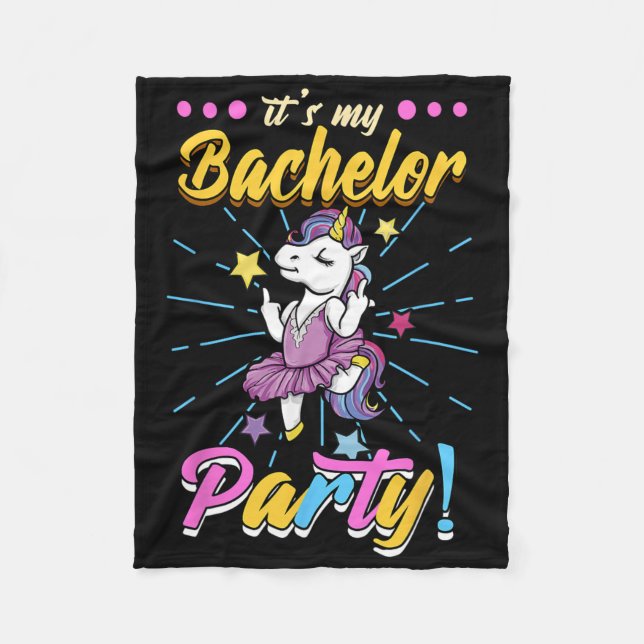 Its My Bachelor Party Groom 1  Fleece Blanket (Front)