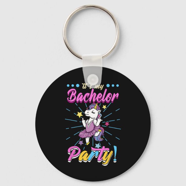 Its My Bachelor Party Groom  Key Ring (Front)