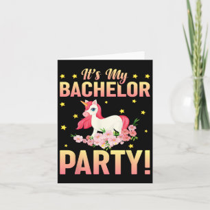 It's My Bachelor Party Wedding Groomsmen Funny Bri Card
