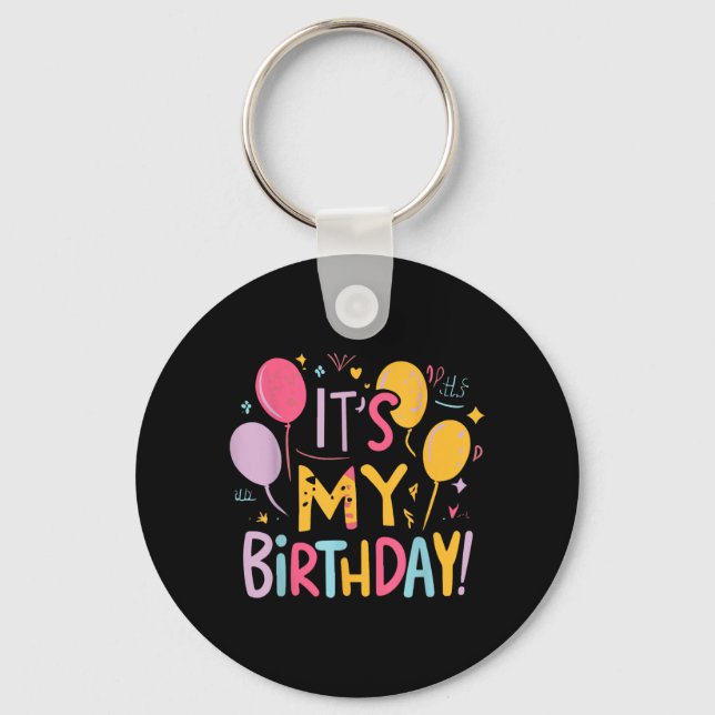 Its My Birthday 3 Key Ring (Front)