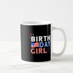 It's My Birthday 4th Of July Design For Women Coffee Mug