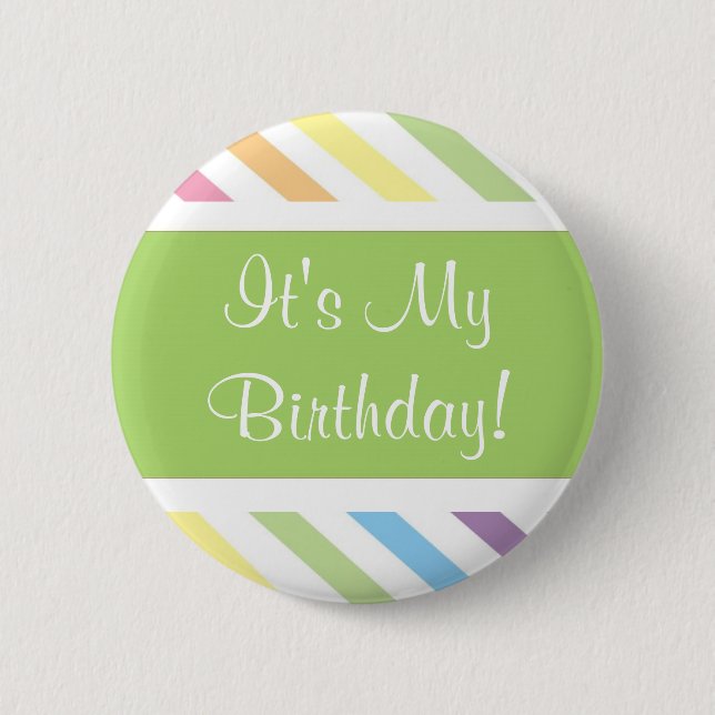 It's My Birthday! 6 Cm Round Badge (Front)