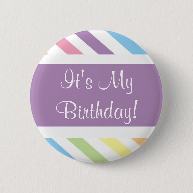 It's My Birthday! 6 Cm Round Badge (Front)