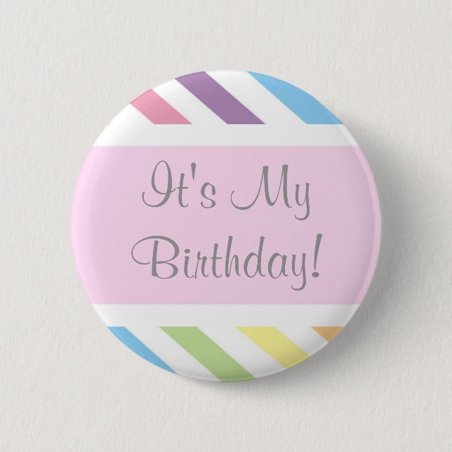 It's My Birthday! 6 Cm Round Badge (Front)