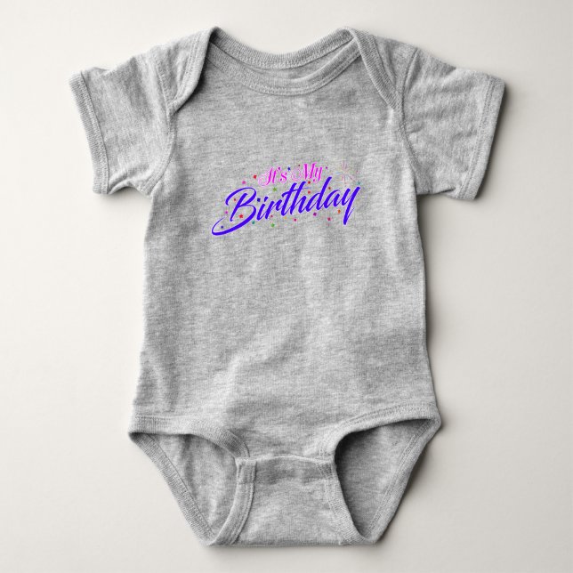 It's My Birthday Baby Bodysuit (Front)
