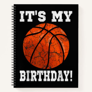 It's My Birthday Basketball Lover Gift Vintage Ret Notebook
