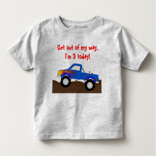 It's My Birthday Blue Monster Truck Toddler T-Shirt