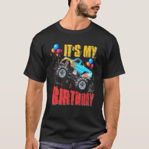 Its My Birthday  Boys Monster Truck Car Matching F T-Shirt