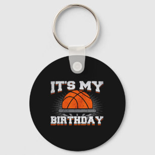 It's My Birthday Bysketbyll Player Birthday Boy Key Ring