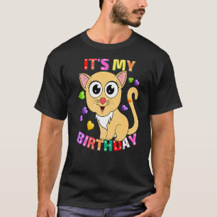 It's My Birthday Cat For Women Teens & Girls Birth T-Shirt