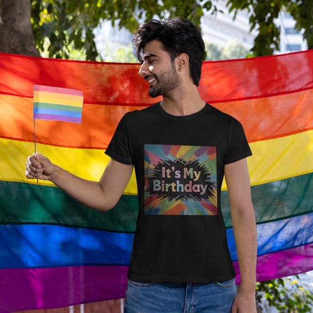 It's My Birthday Colourful Explosion T-Shirt (Creator Uploaded)