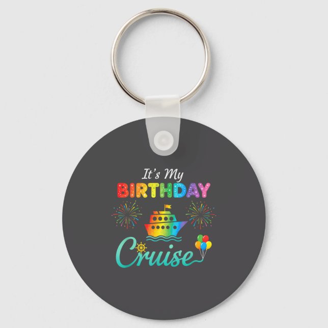 It's My Birthday Cruise, Birthday Cruise Squad Fam Key Ring (Front)