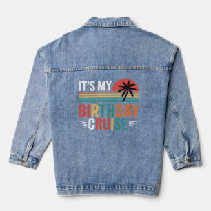 It's My Birthday Cruise Retro Sunglasses Denim Jacket