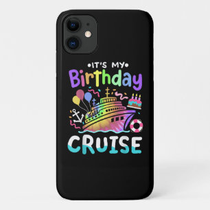 It's My Birthday Cruise Tie Dye Vacation Trip Case-Mate iPhone Case
