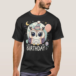 Its My Birthday Cute Birthday Owl T-Shirt