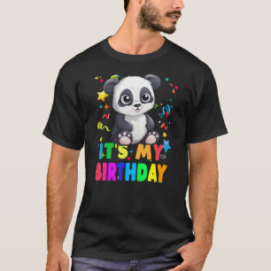 Its My Birthday Cute Panda Birthday Party Panda T-Shirt