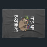 It's My Birthday Cute Sloth Party Outfit T-Shirt Tea Towel<br><div class="desc">It's My Birthday Cute Sloth Party Outfit T-Shirt</div>