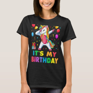 It's My Birthday for Women Teens Girls Unicorn T-Shirt