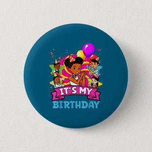 It's My Birthday Girl Gracie Nk Doll Family Decora 6 Cm Round Badge