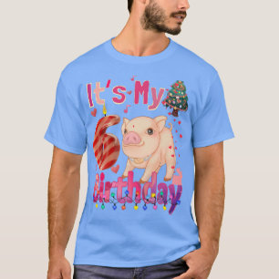 Its My Birthday Girl Pig 6 Years Old Girls Pig Pre T-Shirt