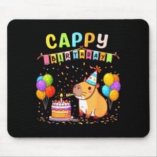 Its My Birthday Girls Capybara Lovers Birthday Par Mouse Pad