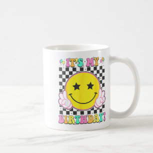 Its My Birthday Girls Women Teens Kids Groovy Bday Coffee Mug