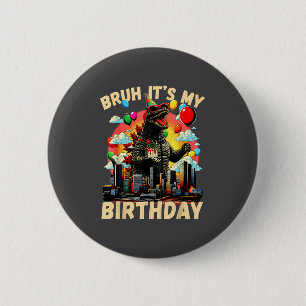 It's My Birthday Kaiju Birthday Party Japan Monste 6 Cm Round Badge