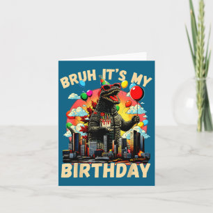 It's My Birthday Kaiju Birthday Party Japan Monste Card