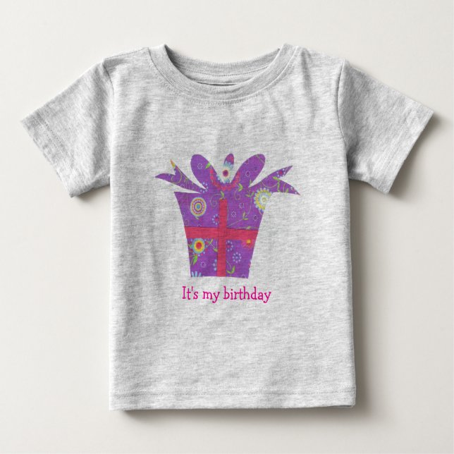 IT'S MY BIRTHDAY PAISLEY BABY T-Shirt (Front)