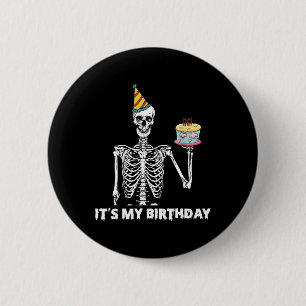 It's My Birthday Party Happy Halloween Birthday 6 Cm Round Badge