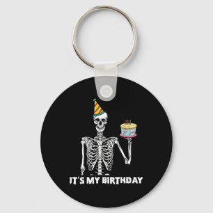 It's My Birthday Party Happy Halloween Birthday Key Ring