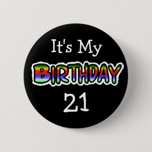 It's My Birthday Personalised Button