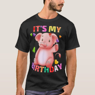 It's My Birthday Pig For Women, Teens, & Girls Bir T-Shirt
