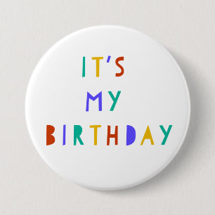It's My Birthday Pin Badge Kids Party Favor Swag