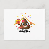 It's My Birthday Poop Emoji kids Boy Girl Party